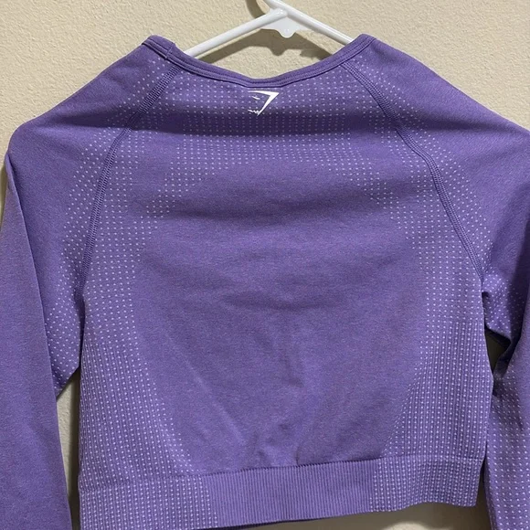 Gymshark Vital Seamless 2.0 Long Sleeve Crop Top Size Medium - Picture 9 of 10